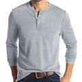 Opomelo Mens Henley Shirts Long Sleeve Casual Lightweight Pullover Shirts Fashion Slim Fit Button T-Shirts