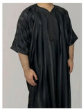 Men's White Loose Casual Muslim Arab Robe (One Piece)