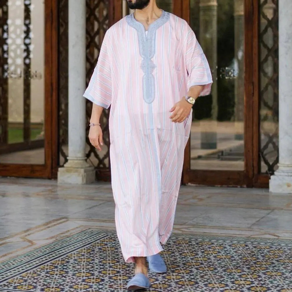 Men's Short Sleeve Rompers in Arab Ethnic Style