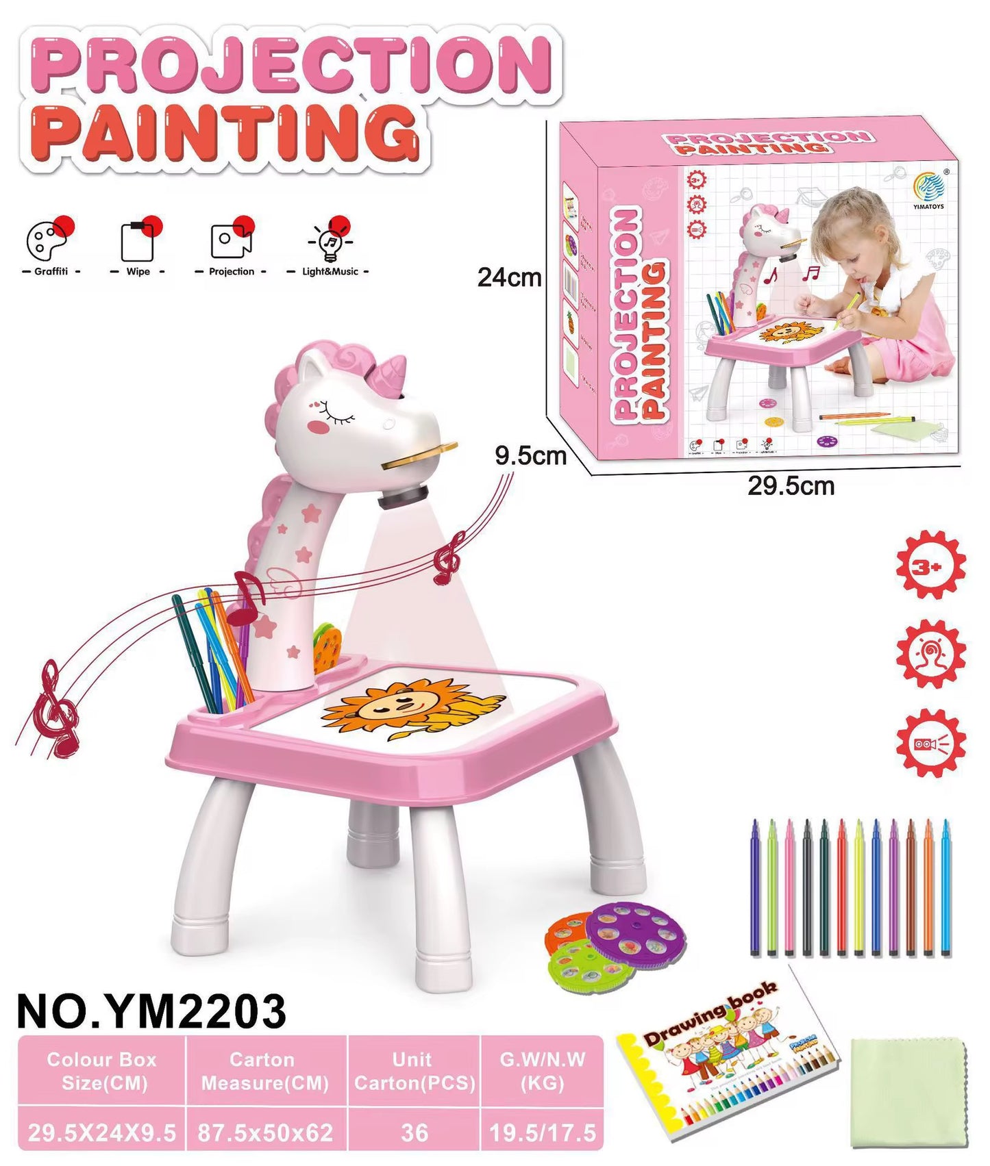 Drawing projector for kids