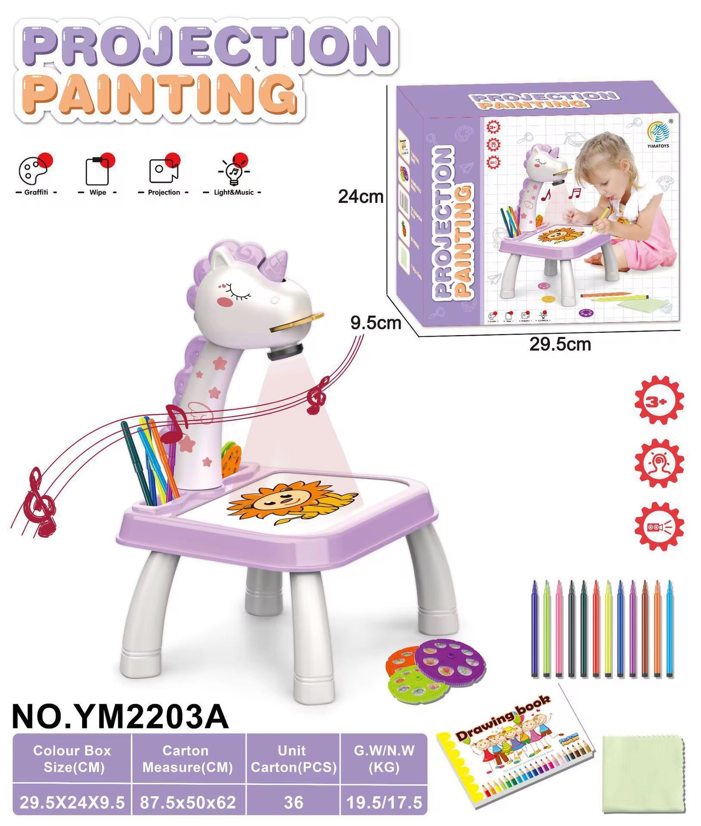 Drawing projector for kids